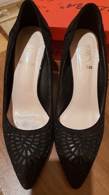 зеленые туфли: Туфли, Размер: 38.5, цвет - Черный, Новый — 3