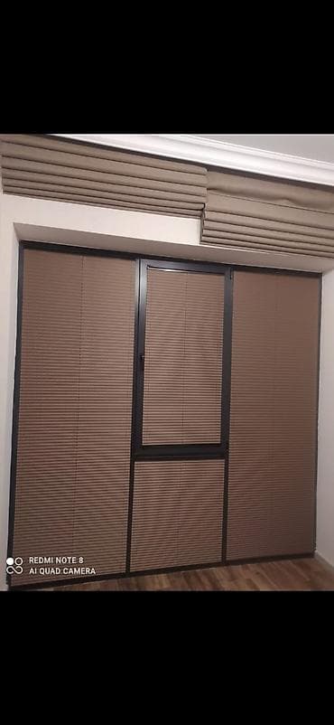 aluminium qapi pencere: Plisse jalüzlər – pəncə və qapı üçün - Material: sıx, qatlanaraq — 2