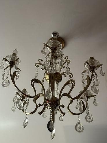lüstra: Çılçıraq, 5 lampa, Metal — 2