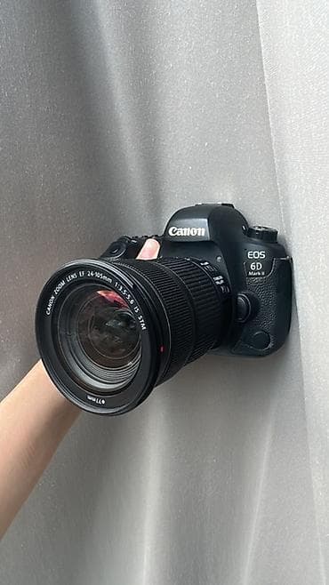 Canon EOS 6D Mark II DSLR fotoaparat + Canon EF 24-105mm f/3.5-5.6 IS lalafo.az -da Canon EOS 6D Mark II DSLR fotoaparat + Canon EF 24-105mm f/3.5-5.6 IS