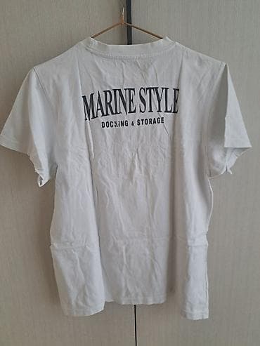 Futbolkalar: Ağ rəngli qısaqoll T‑shirt 14-15 yaşa (İtaliya), boy 162 sm - Ön — 2