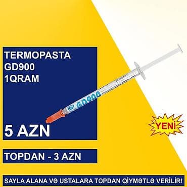 ipad mini 5 irşad electronics: Termopasta "GD900 1qram" SAYLA ALANA VƏ USTALARA TOPDAN QİYMƏTLƏ — 1