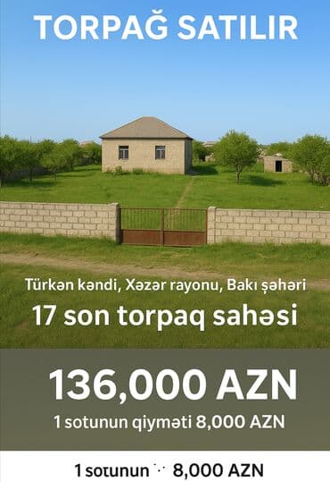 купить участок в бузовнах: 17 соток, Для строительства, Собственник, Купчая — 1