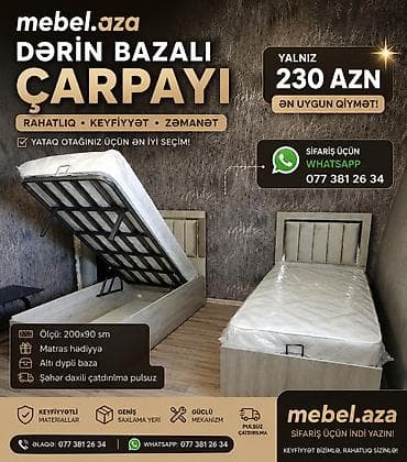 Yeni, Təknəfərlik çarpayı, Bazalı, Matras ilə, Siyirməsiz, Rusiya