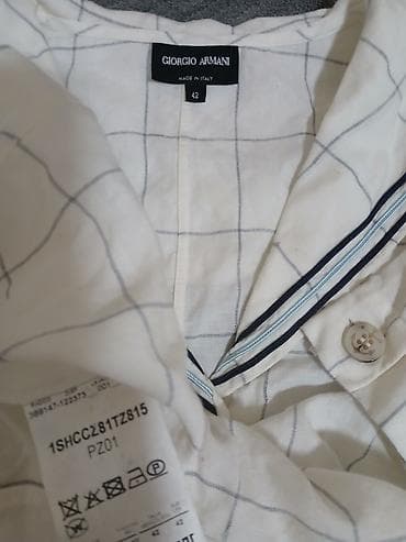 ağ baş: Оригинал,чистый лен. Giorgio Armani qadın bluzası — 2