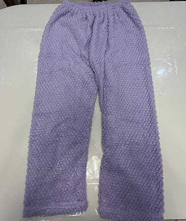 deri jaket: - Qadın üçün - 2 parça: jaket və şalvar - Rəng: krem-ağ və bənövşəyi — 4