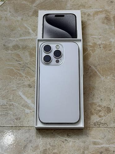 айфон 15 про: IPhone 15 Pro, 128 ГБ, White Titanium, Face ID — 1