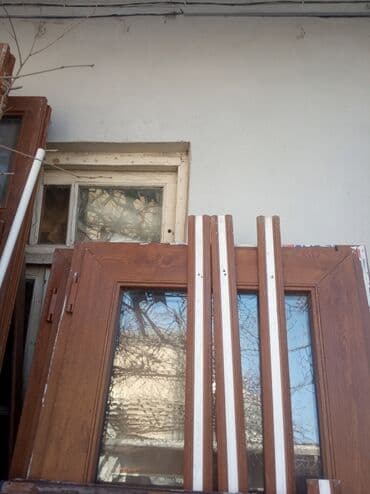 sumqayit plastik qapi pencere: İşlənmiş İkiqat şüşə paketi Plastik pəncərə, Еni: 80 sm, Uzunluğu: 156 sm — 13