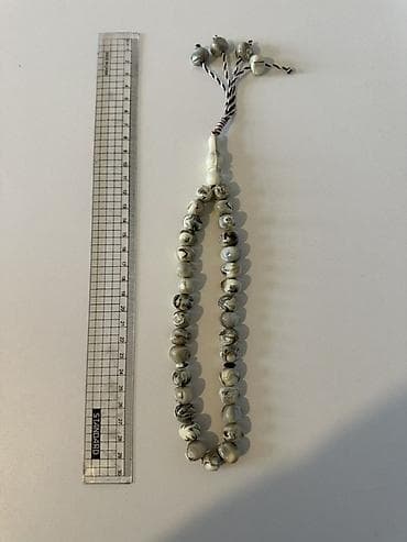 Bahalı Mərməri naxışlı təsbeh.Xaricdən Gətirilib.Təzədi Vatsapa yaza