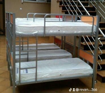 Oğlan və qız üçün, Çarpayı, Matras ilə, Siyirməsiz, Dəmir