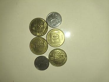 İsrail sikkələri dəsti birlide - Tərkib: müxtəlif nominallı İsrail