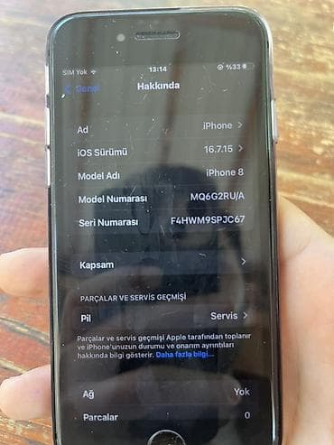 ayfon işlenmiş: IPhone 8, 64 GB, Qara, Barmaq izi — 5