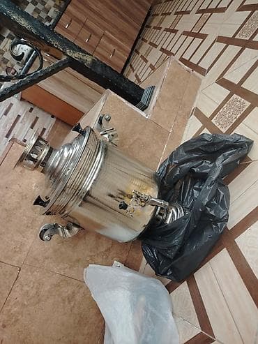 od samavarı: Metal samovar – kömür/odunla işləyən, klassik model Xüsusiyyətlər: - — 2