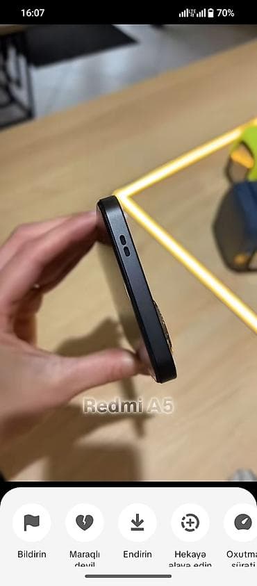 Elektronika: Redmi A5, 128 GB, rəng - Qara, Barmaq izi — 2