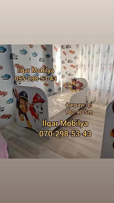 ucuz krafat: Oğlan və qız üçün, Yeni, Çarpayı, Bazasız, Matrassız, Siyirməsiz — 7