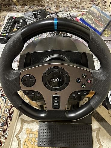 playstation 3 oyunlar: PXN V9 900° Gaming Racing Wheel dəsti - 900° dönmə bucaqlı sükan — 2