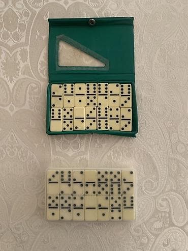 Domino dəsti - Klassik 0–6 domino daşları komplekti - Açılıb-bağlanan — 2