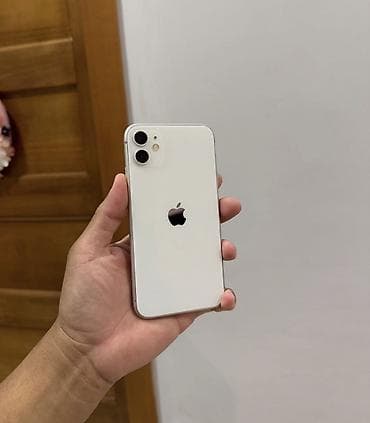 iphone wp: IPhone 11, 128 GB, Ağ, Zəmanət, Simsiz şarj, Face ID — 4