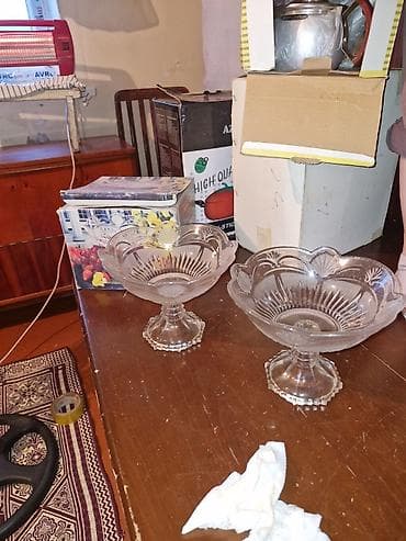 Tort və şiriniyyat qabı, Şüşə