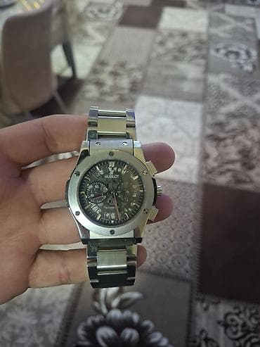 gumus qolbaqlar kisi ucun: Наручные часы, Hublot, цвет - Черный — 5