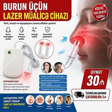 tib: Burun üçün lazer müalicəsi cihazı Rinit,sinusit xəstəlikləri zamanı — 1
