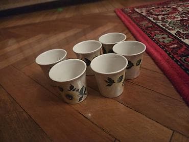 farfor nədir: Qəhvə dəsti, rəng - Ağ, Farfor — 1