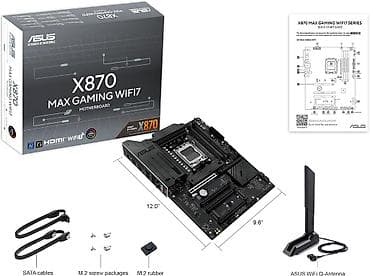 el blenderleri: Asus X870 MAX Gaming WIFI7 AM5 DDR5 Asus X870 MAX Gaming WIFI7 AM5 — 1
