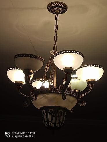 Güzgülər: Çılçıraq, 6 lampa, Metal — 1