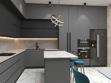 hazir metbex mebeli: Sifarişlə mətbəx dəsti, Özü çəkən petlələr, MDF — 9