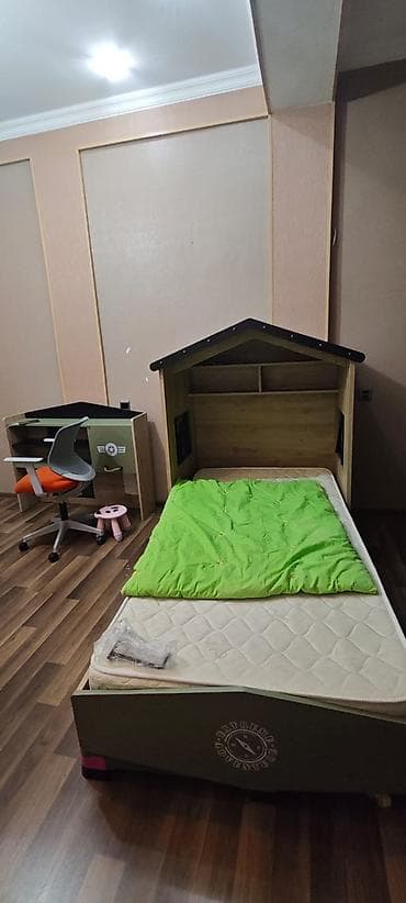 step deke: Oğlan və qız üçün, İşlənmiş, Təknəfərlik çarpayı — 4