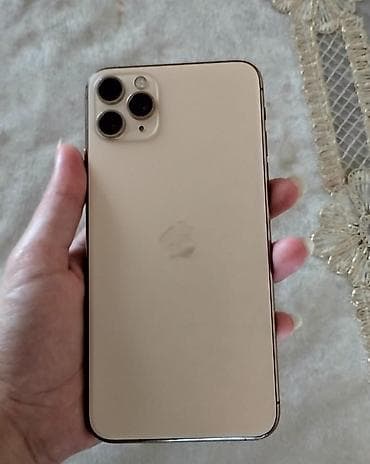 iphone pro max: IPhone 11 Pro Max, 256 GB, Qızılı, Face ID — 2