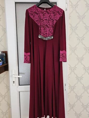 Qadın geyimləri dəsti – 3 fərqli don 1) Bordo rəngli uzun don - Uzun