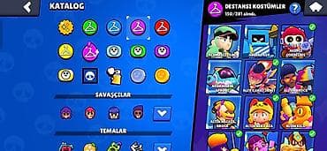 Brawl Stars hesabı – yüksək səviyyəli, zəngin kolleksiya - Kupa: 75 — 2