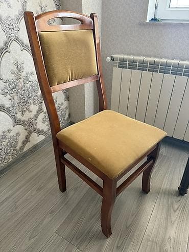 stul: Yemək masası və 6 ədəd stul dəsti - Material: masanın üstü parlaq — 3