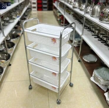 əjdaha meyvəsi: Meyvə-tərəvəz yigmaq üçün tekerli şkaf
4 mertebeli tekerli — 1