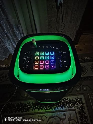 Микрофоны: Parti tipli güclü səs sistemi – LED işıqlı, çoxfunksiyalı hoffman — 2