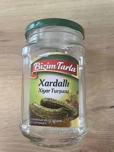 duru yağ: Müxtəlif ölçüdə banka, balon və kompot butulkası satılır. Sayı çoxdur — 1