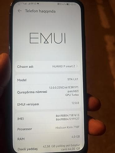 smart telefon: Huawei P Smart Z, rəng - Qara — 5