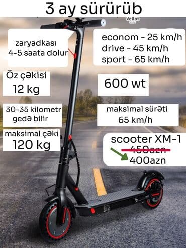 электроскутер в баку: Elektrik samokat 8", 501 - 750 Vt, > 45 km/s — 1