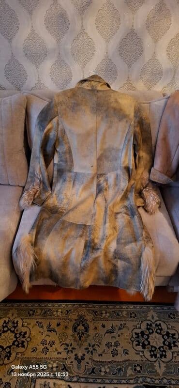 qadınlar üçün xəz palto: Rusiyadan alinib, üstündə deridir yazilib, Qadın uzun palto – təbii — 4