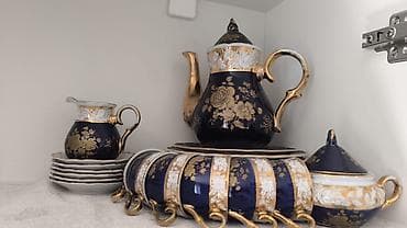 tefal cay: Çay dəsti, rəng - Göy, Kobalt — 1