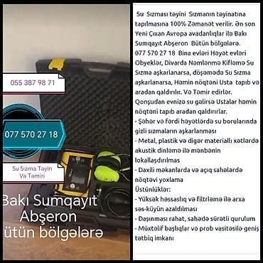 santexnik ustasi: Su sızmasının təyini və təmiri xidməti - Bakı, Sumqayıt, Abşeron – — 1