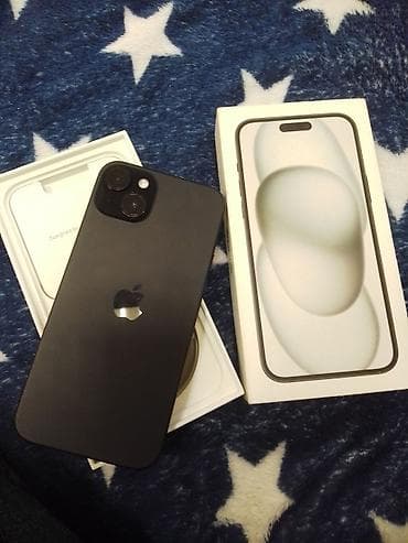 iphon 6 plus: IPhone 15 Plus, 256 GB, Qara, Qırıq — 1
