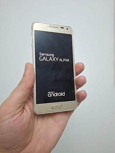 Samsung Galaxy Alpha, 32 GB, rəng - Qızılı, Barmaq izi