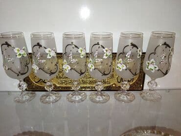 toxumaq üçün saplar: Qədəhlər, Şüşə, 6 ədədli dəst — 1