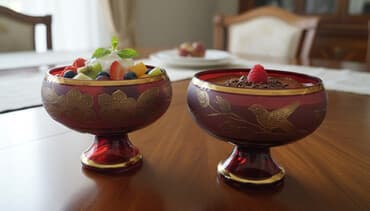 qir: Satılır. Əla vəziyyətdə Təsvir: - Qırmızı rəngli, qızılı naxışlı 2 — 1