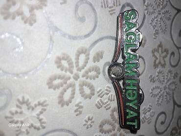 Məhsul: “Sağlam Həyat” nişanı Xüsusiyyətlər: - Material: Metal