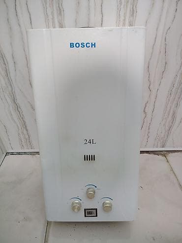 su qızdırıcıları qazla: Məhsul: Bosch qazla işləyən su qızdırıcısı (gejzer) Tutumu: 24 — 2