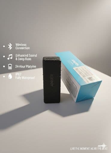 apo dinamiklər: İşlənmiş Kolonka, Növ - Bluetooth, rəng - Qara — 2