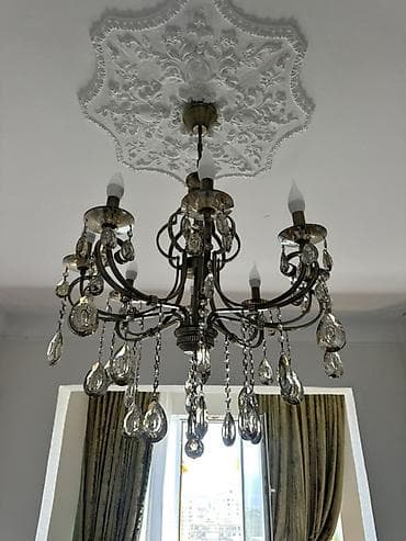 guzgu samdan: Çılçıraq, 6 lampa, Metal — 2